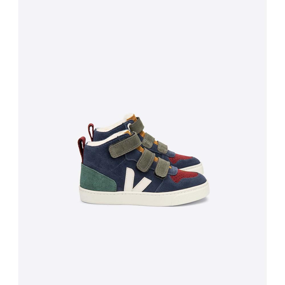 Veja V-10 MID FURED SUEDE Hoog Kinderen Gekleurd | NL 702DFM